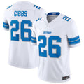 Custom #26 White DET Football Shirt Top