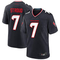 Custom #7 Navy HOU Football Shirt Top