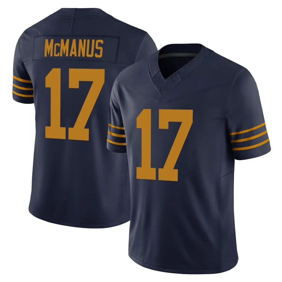 Custom #17 Navy 1923 GB Football Shirt Top