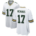 GB.Packers #17 Brandon McManus Player White Home Game Football Jerseys