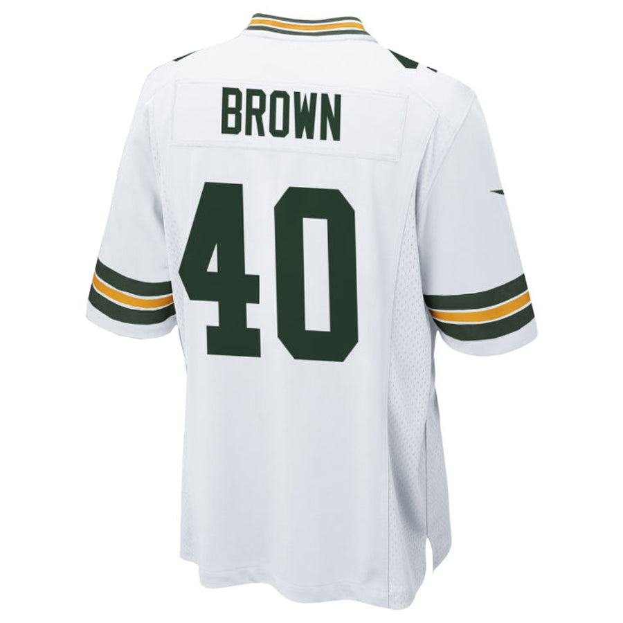 Custom #40 White GB Football Shirt Top