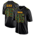 GB.Packers #45 Collin Oliver Player Black Fashion Game Football Jerseys
