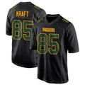 GB.Packers #85 Tucker Kraft Player Black Fashion Game Football Jerseys
