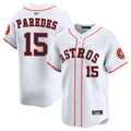 Custom #15 White HOU Baseball Shirt Top