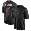 Custom #0 Black HOU Football Shirt Top