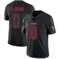 Custom #0 Black HOU Football Shirt Top