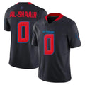 Custom #0 Navy HOU Football Shirt Top