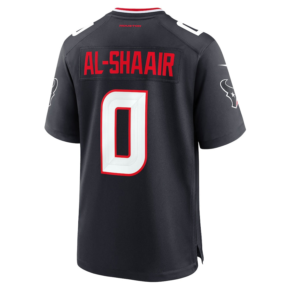 Custom #0 Navy HOU Football Shirt Top