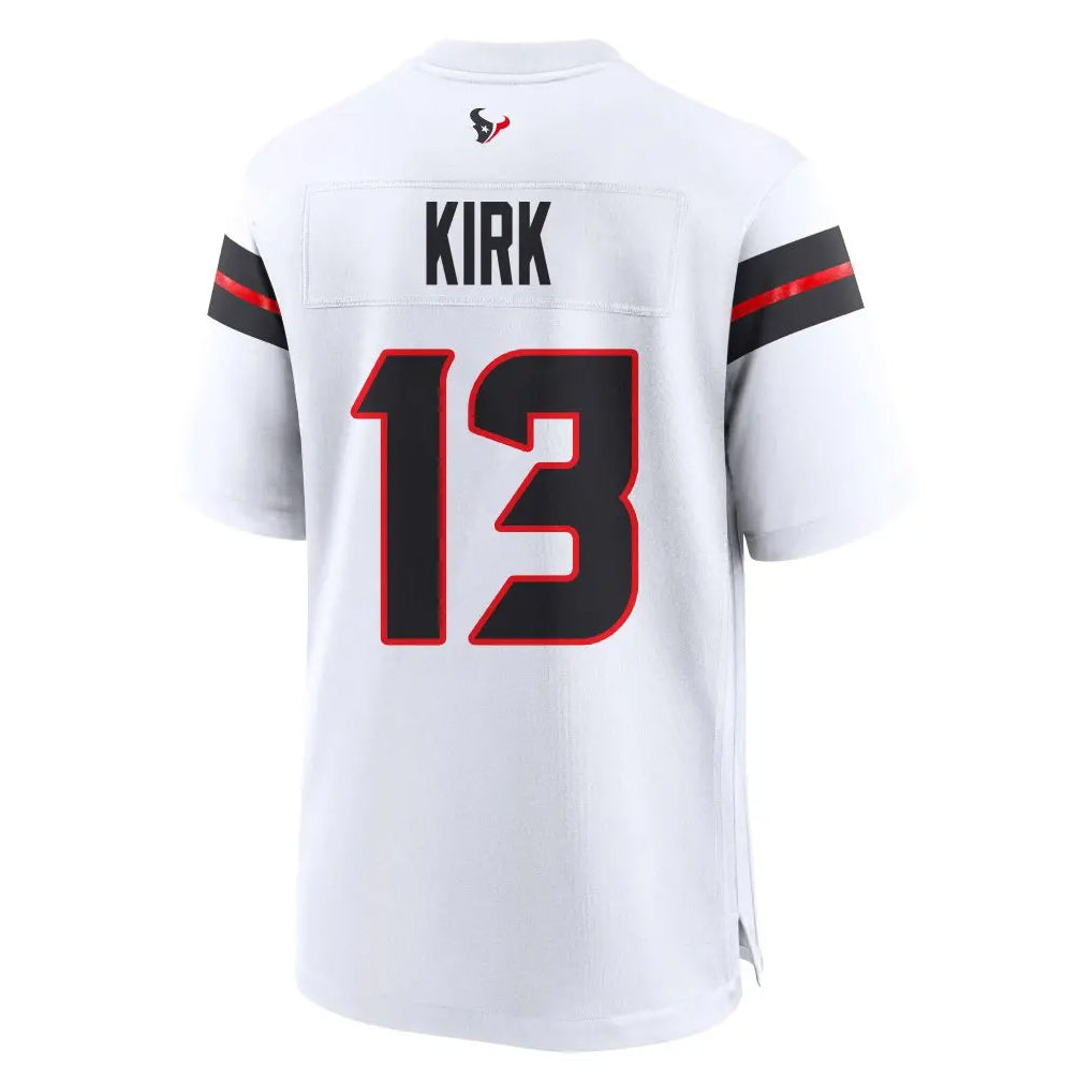 Custom #13 White HOU Football Shirt Top