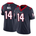 Custom #14 Navy HOU Football Shirt Top