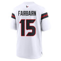 Custom #15 White HOU Football Shirt Top