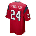 Custom #24 Red HOU Football Shirt Top