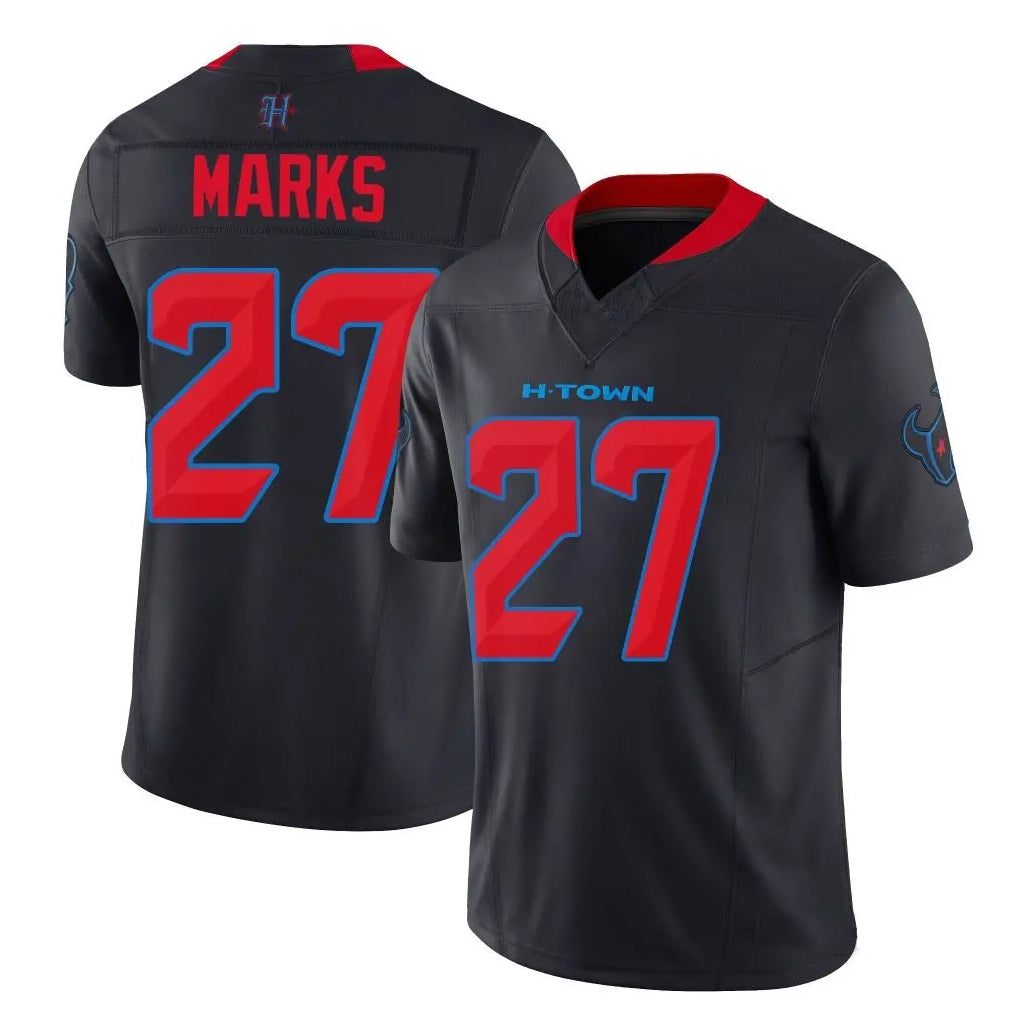 H.Texans #27 Woody Marks Player Navy Alternate Vapor F.U.S.E. Limited Football Jerseys