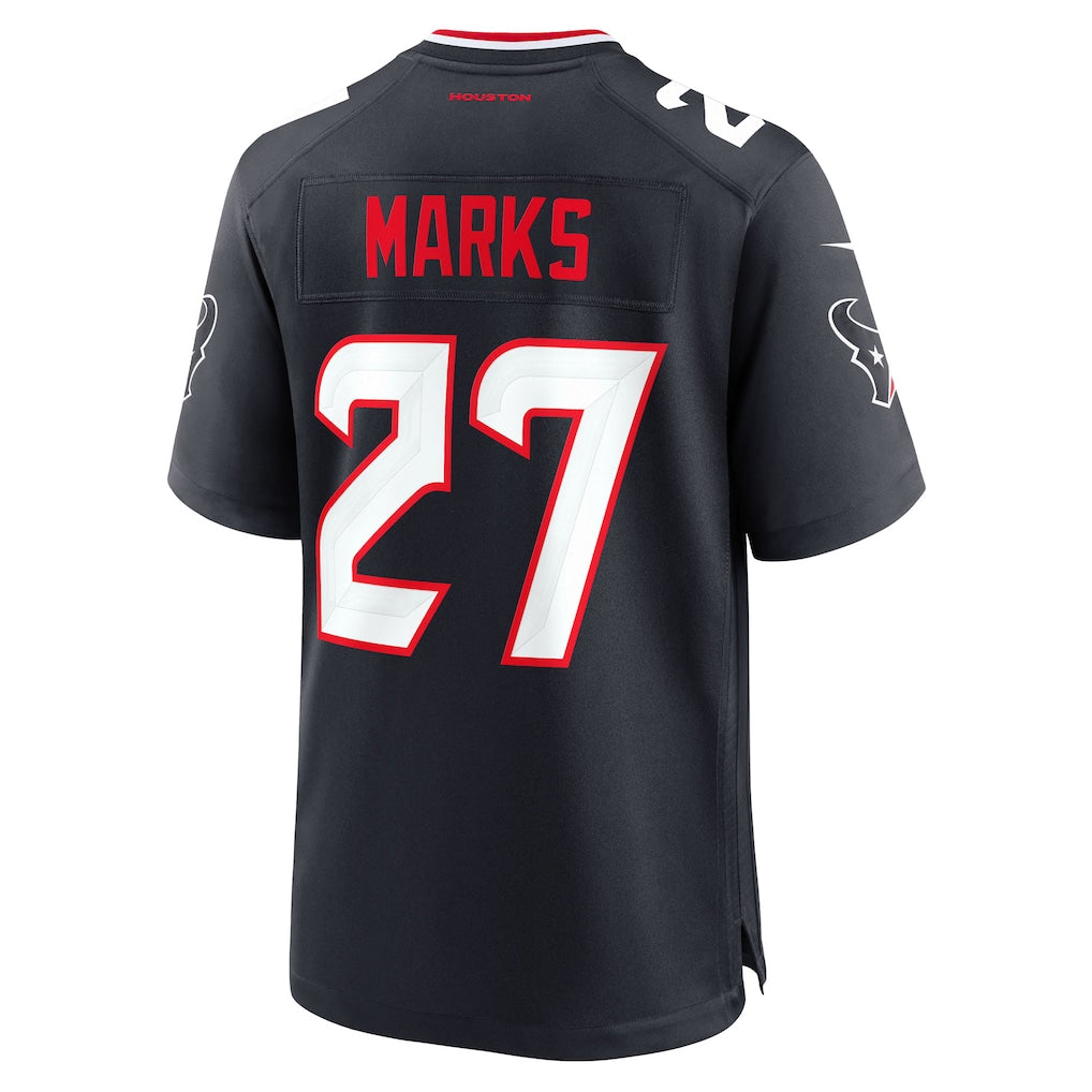 Custom #27 Navy HOU Football Shirt Top