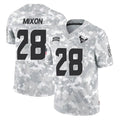 H.Texans #28 Joe Mixon Player Arctic Camo Salute to Service Limited Football Jerseys