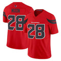 Custom #28 Red HOU Football Shirt Top