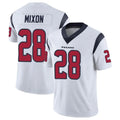 Custom #28 White HOU Football Shirt Top