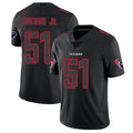 Custom #51 Black HOU Football Shirt Top