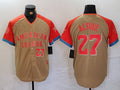Custom #27 All Star HOU Baseball Shirt Top
