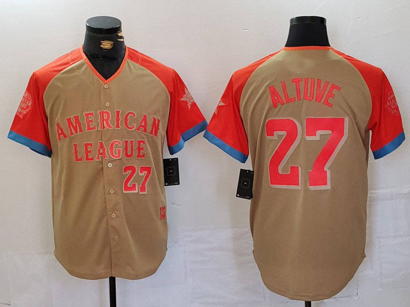 Custom #27 All Star HOU Baseball Shirt Top