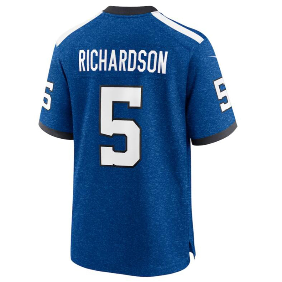 Custom #5 Royal IND Football Shirt Top