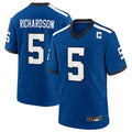Custom #5 Royal IND Football Shirt Top