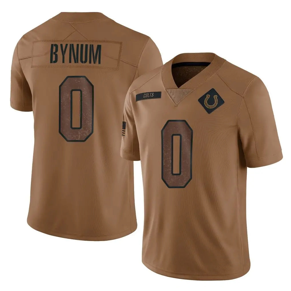 Custom #0 Brown IND Football Shirt Top