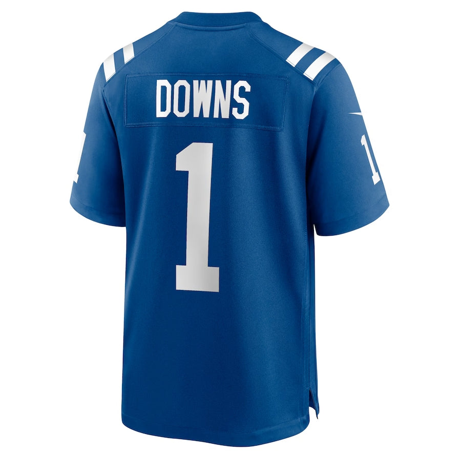 Custom #1 Royal IND Football Shirt Top