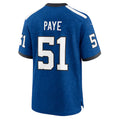 IN.Colts #51 Kwity Paye Player Blue Alternate Game Football Jerseys