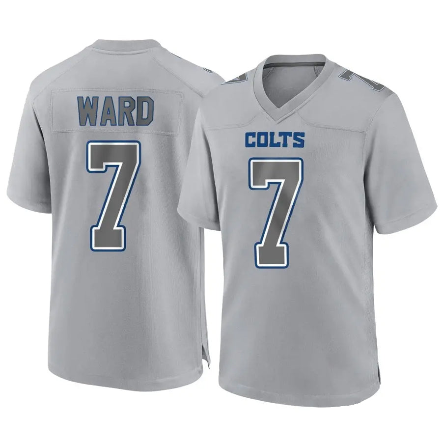 Custom #7 Gray IND Football Shirt Top