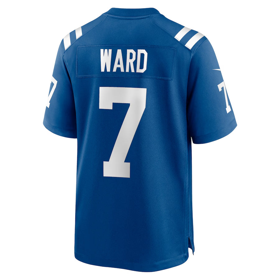 Custom #7 Royal IND Football Shirt Top
