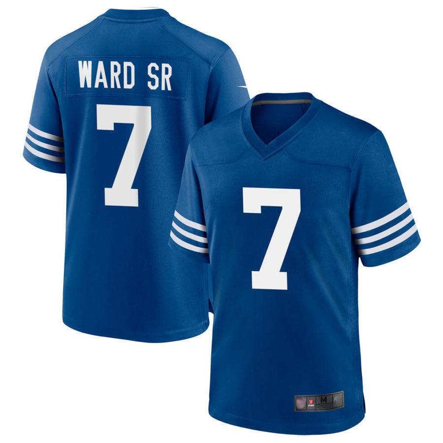 IN.Colts #7 Charvarius Ward Player Royal Limited Game Football Jerseys