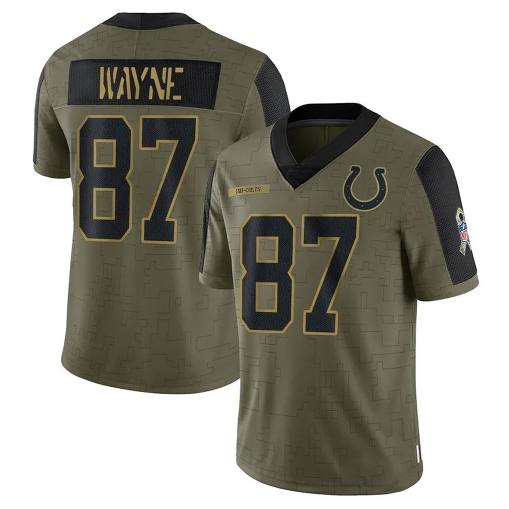 Custom #87 Olive IND Football Shirt Top