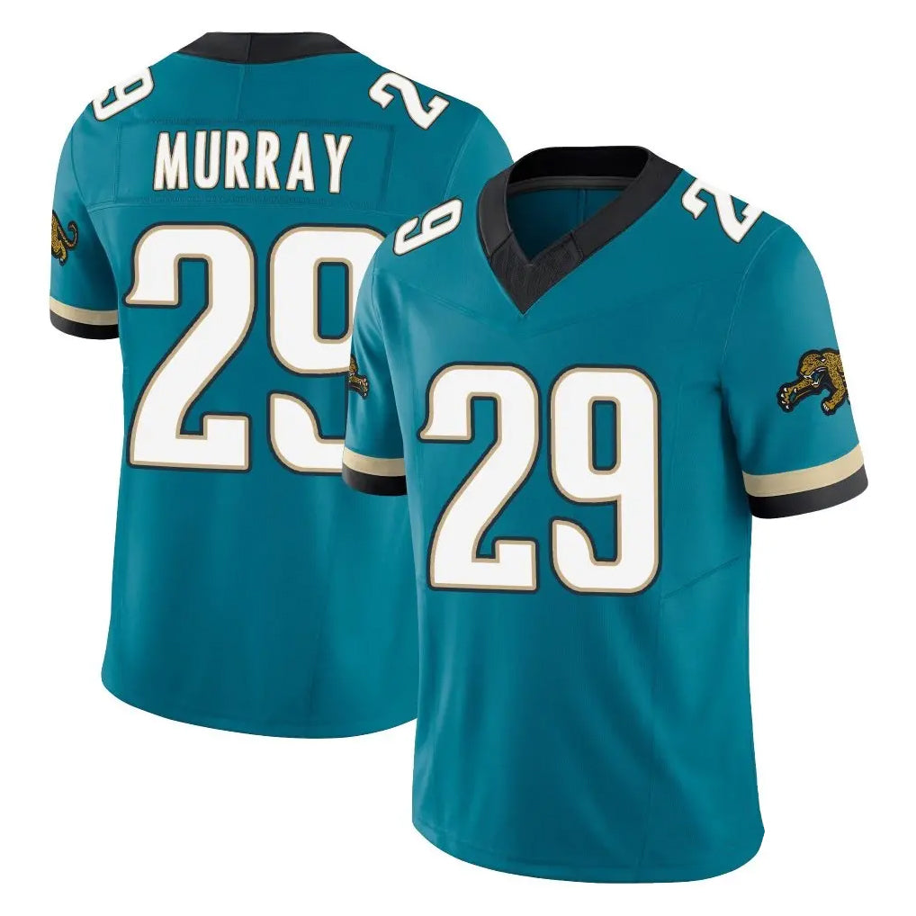 Custom #29 Teal Throwback JAX Football Shirt Top