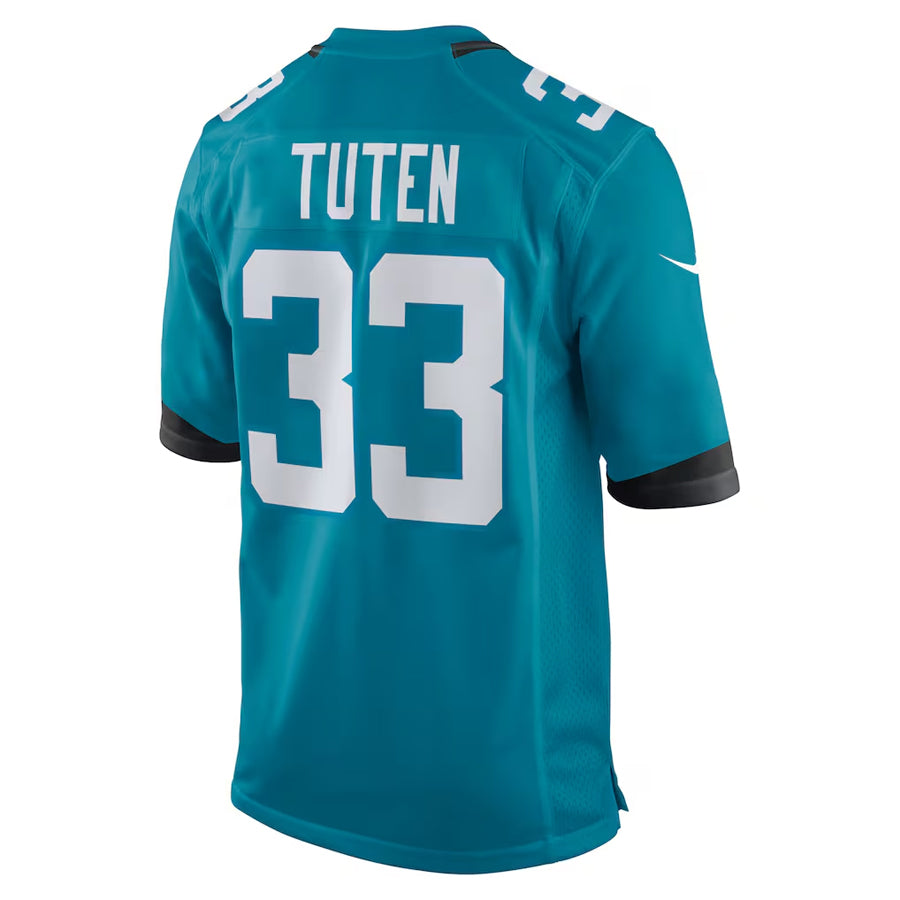 Custom #33 Teal JAX Football Shirt Top