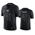 J.Jaguars #41 Josh Hines-Allen Player Black RFLCTV Limited Football Jerseys