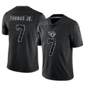 J.Jaguars #7 Brian Thomas Jr. Player Black RFLCTV Limited Football Jerseys
