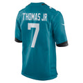 Custom #7 Teal JAX Football Shirt Top