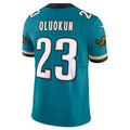 Custom #23 Teal Throwback JAX Football Shirt Top