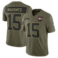 Custom #15 Olive KC Football Shirt Top