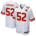 Custom #52 White KC Football Shirt Top