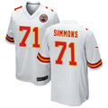 KC.Chiefs #71 Josh Simmons Player White Home Game Football Jerseys