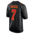 Custom #7 Carbon Black KC Football Shirt Top