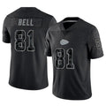 Custom #81 Black KC Football Shirt Top