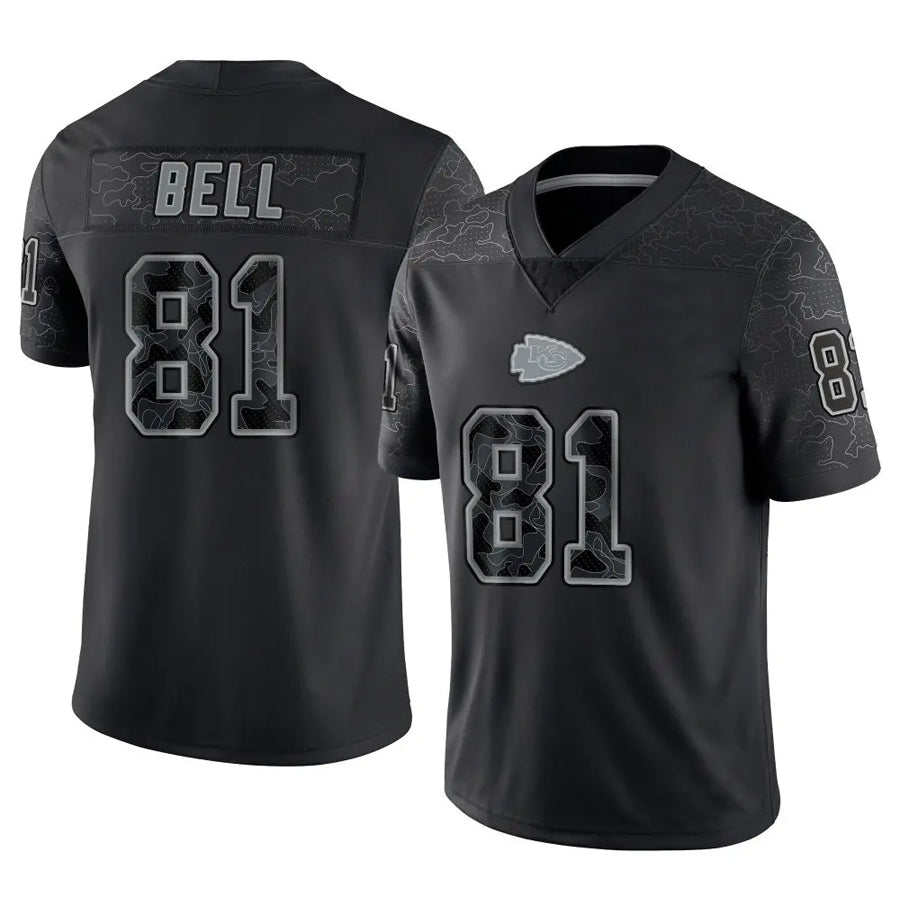 Custom #81 Black KC Football Shirt Top