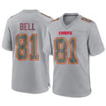 Custom #81 Grey KC Football Shirt Top