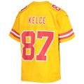 Custom #87 Gold KC Football Shirt Top