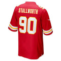 Custom #90 Red KC Football Shirt Top
