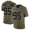 Custom #95 Olive KC Football Shirt Top