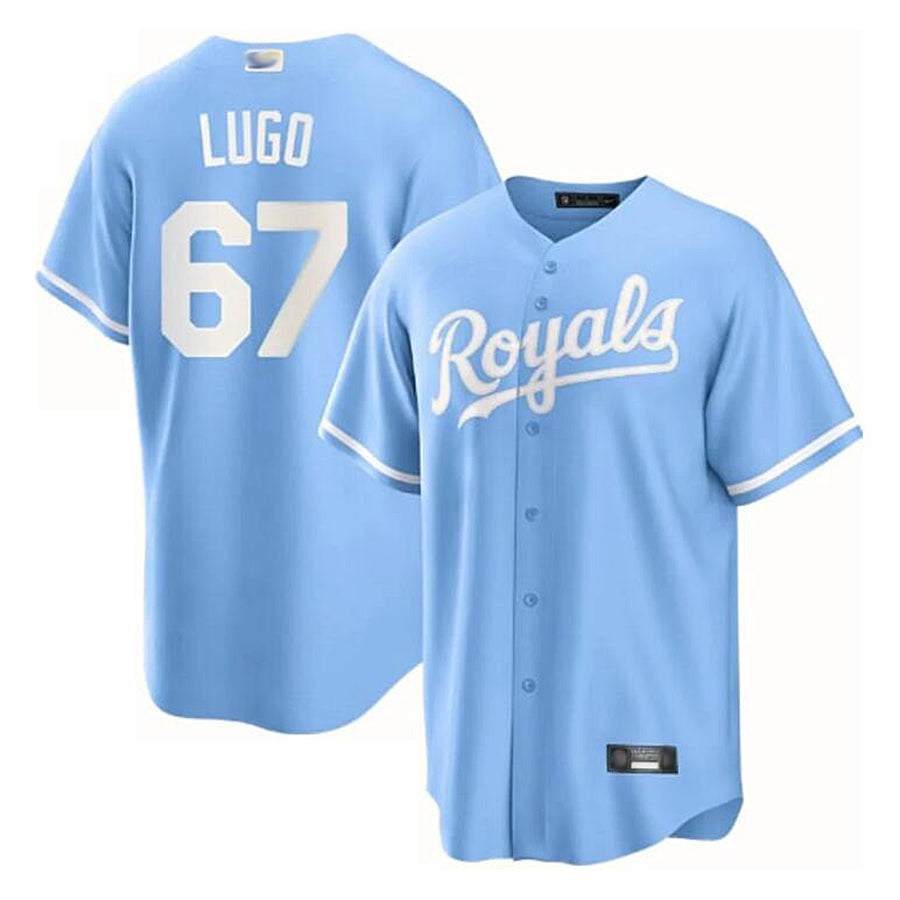 Custom #67 Light Blue KC Baseball Shirt Top